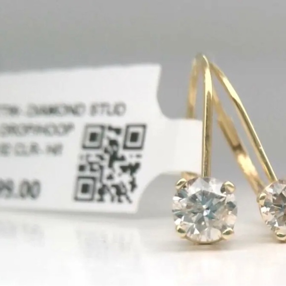 DIAMOND EARRINGS NATURAL DIAMOND BRAND NEW - Picture 14 of 14